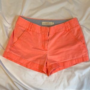 Orange J. Crew Chino Shorts Size 2